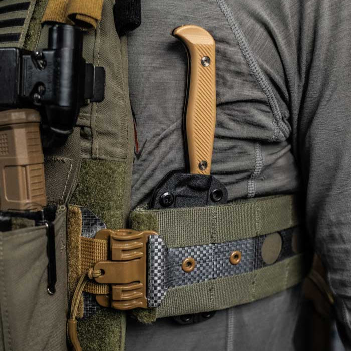 Plate carrier knife mount