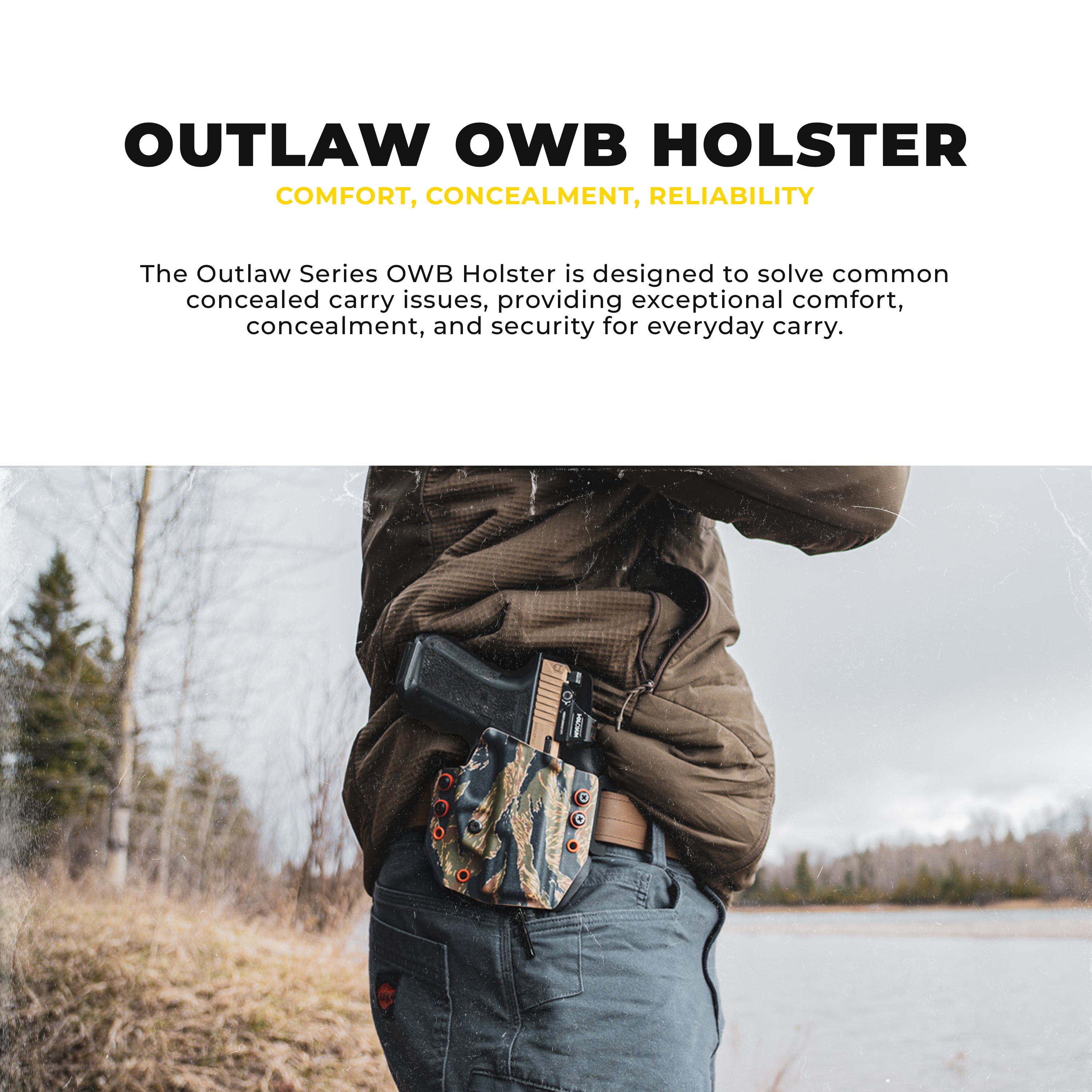OUTLAW OWB Weapon Light - Outside the Waistband Holster